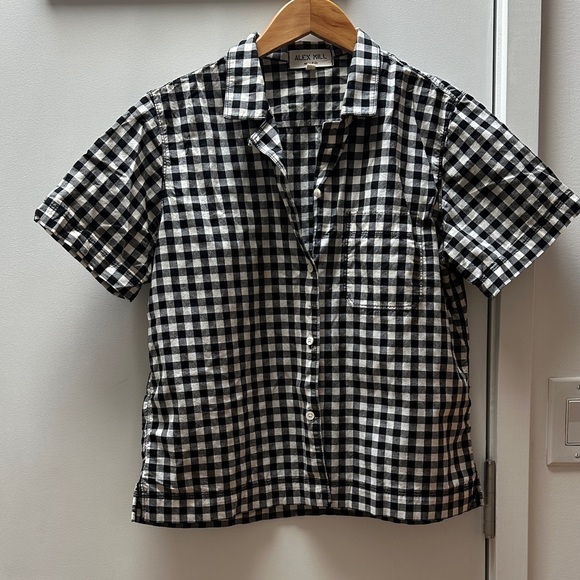 Alex Mill women’s  gingham camp Shirt - Picture 1 of 2